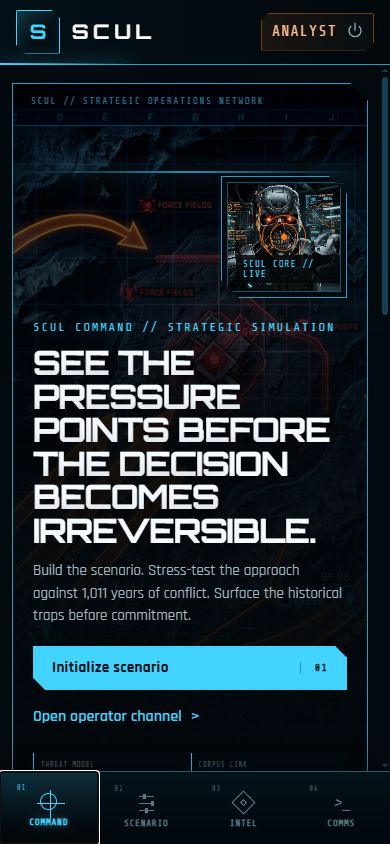SCUL mobile command view